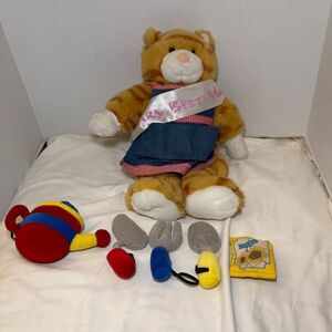 Build A Bear Workshop Orange Tabby Cat Plush w/Mothers Day Special Edition RARE